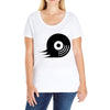 beat jet grind radio yellow Ladies Curvy T-Shirt