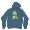 keep calm plants have protein Hoodie