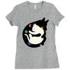 more hugs less fights Ladies Fitted T-Shirt