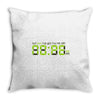 nope o'clock Throw Pillow