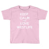 westlife white logo Toddler T-shirt