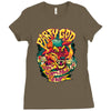 party god (red) Ladies Fitted T-Shirt