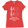 13/8 6/4 These Are Difficult Times Ladies Fitted T-Shirt
