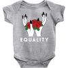 equality white Baby Bodysuit