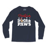 christmas dogs and paws Long Sleeve Shirts
