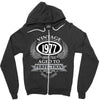 vintage quality without compromise 1977 aged to perfection Zipper Hoodie