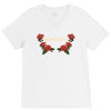 badassy with roses V-Neck Tee