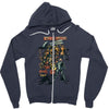 historical superheroes Zipper Hoodie