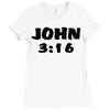 john 3 16 Ladies Fitted T-Shirt