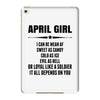 Super April Girl iPad Mini 4
