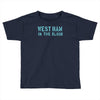 west ham in the blood retro style new Toddler T-shirt