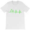 morning coffee heatbeat ekg T-Shirt