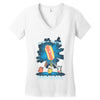 by your powers combined! Women's V-Neck T-Shirt