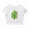 skeletal halloween Crop Top