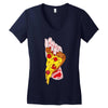 pizza slut Women's V-Neck T-Shirt