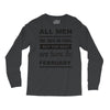 all men are created equal february Long Sleeve Shirts
