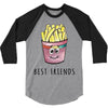 Burger and Fries Best Friends 3/4 Sleeve Shirt