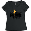 Fortnite Women's Triblend Scoop T-shirt
