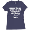 if you can read this put me back on my horse Ladies Fitted T-Shirt