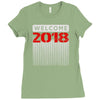 welcome heapy newyear Ladies Fitted T-Shirt