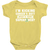 I Am Kicking Cancers Butt Whats Your Superpower ? Baby Onesie