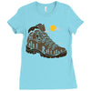 adventure boot Ladies Fitted T-Shirt