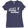 evolution powder monkeez Ladies Fitted T-Shirt