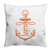 anchored faith Throw Pillow