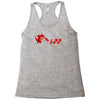 rolling into battle Racerback Tank