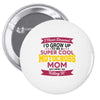 i never dreamed i'd grow up to be a super cool motocross mom but here Pin-back button