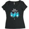 shit happens Women's Triblend Scoop T-shirt