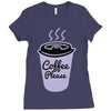 cool coffee please t shirt Ladies Fitted T-Shirt
