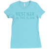 west ham in the blood retro style new Ladies Fitted T-Shirt
