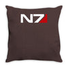 mass effect n7 logo Throw Pillow