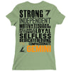 Strong Independent Motivated Gemini Ladies Fitted T-Shirt