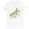 praying mantis Ladies Fitted T-Shirt