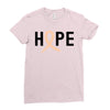 Hope Uterine Cancer Awareness Ladies Fitted T-Shirt