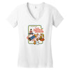 let's summon demons Women's V-Neck T-Shirt