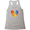 Lgbt Heart Racerback Tank