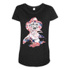 freddy krueger floral Maternity Scoop Neck T-shirt