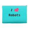 i love robots Accessory Pouches
