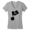 music pirate Women's V-Neck T-Shirt