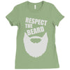 respect the beard (2) Ladies Fitted T-Shirt