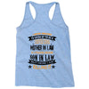 Super Cool Mother In Law Of A Freaking Awesome Son In Law Racerback Tank