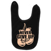 Never Give Up Uterine Cancer Awareness Baby Bibs