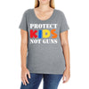 protect kids not guns Ladies Curvy T-Shirt