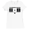 monday math Ladies Fitted T-Shirt