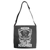 Never Underestimate Dog Rescuer Who Was Born November Adjustable Strap Totes