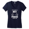 Awesome Friend Looks Like Women's V-Neck T-Shirt