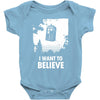 i want to believe Baby Bodysuit